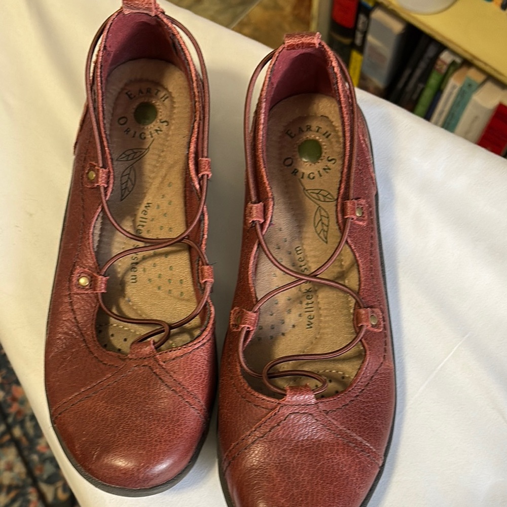 Earth Origins Burgundy Leather Shoes